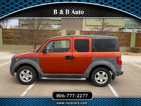 2003 Honda Element for sale at B & B AUTO in Lubbock TX