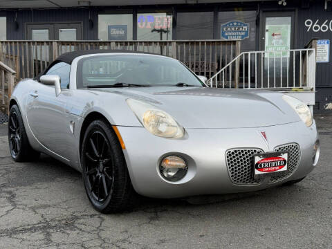 2006 Pontiac Solstice for sale at CERTIFIED CAR CENTER in Fairfax VA