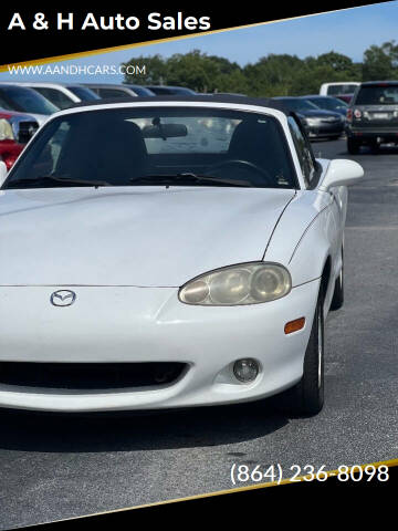 2001 Mazda MX-5 Miata for sale at A & H Auto Sales in Greenville SC