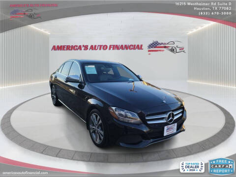 2016 Mercedes-Benz C-Class for sale at America's Auto Financial in Houston TX