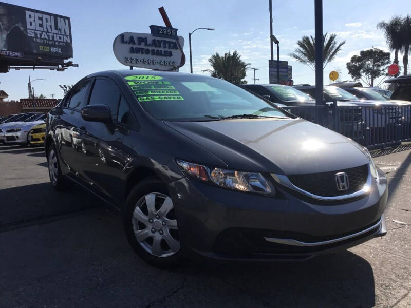 2015 Honda Civic for sale at LA PLAYITA AUTO SALES INC in South Gate CA