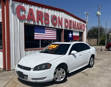 2013 Chevrolet Impala for sale at Cars On Demand 2 in Pasadena TX