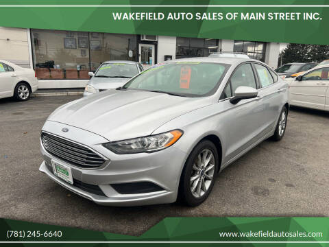 2017 Ford Fusion for sale at Wakefield Auto Sales of Main Street Inc. in Wakefield MA