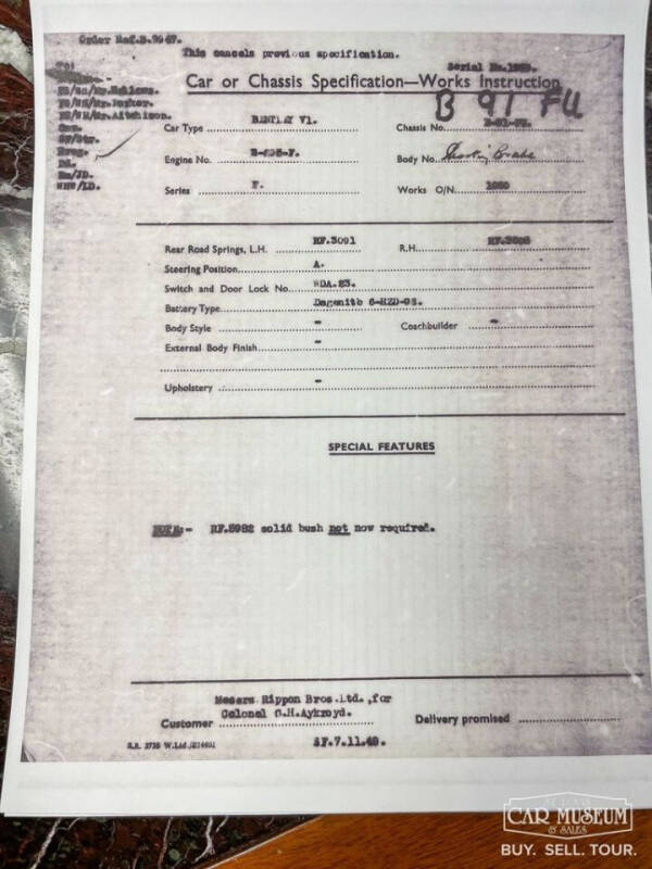 1949 Bentley Mark VI