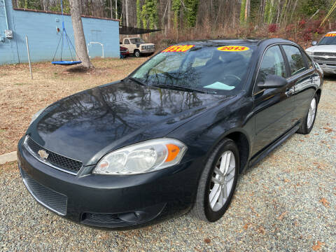 2013 Chevrolet Impala for sale at Triple B Auto Sales in Siler City NC