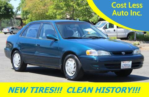 1998 Toyota Corolla for sale at Cost Less Auto Inc. in Rocklin CA