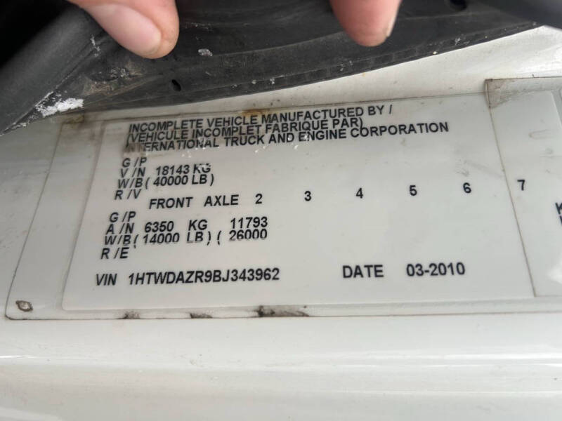 2011 International WorkStar 7400