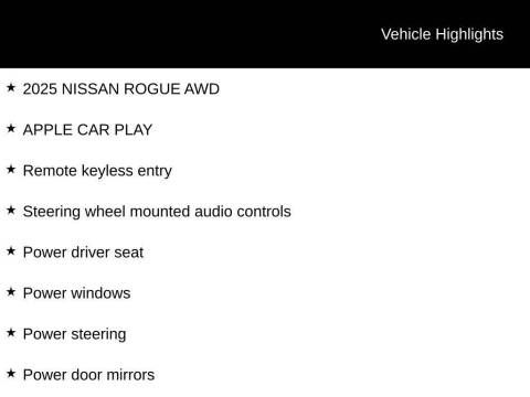 2025 Nissan Rogue SV