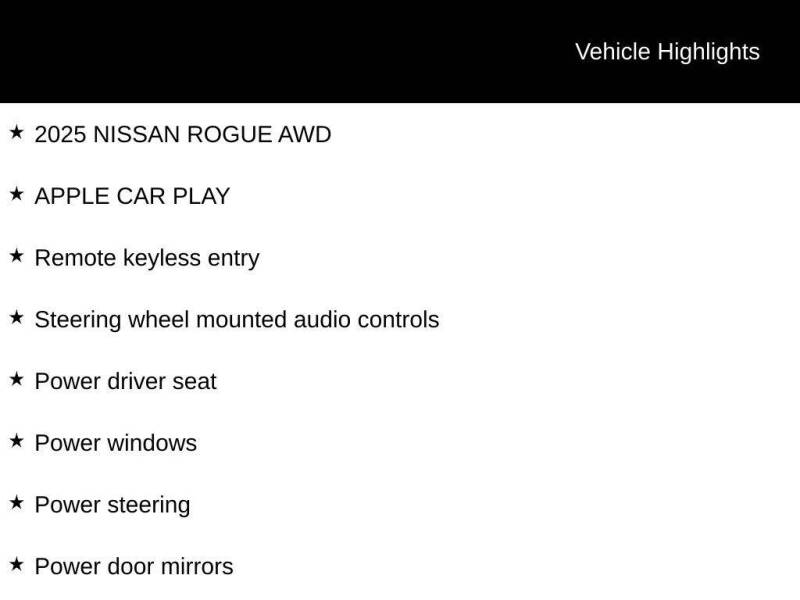 2025 Nissan Rogue SV