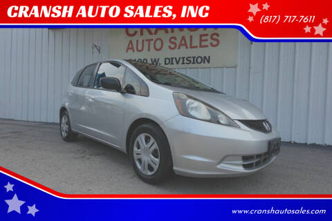 2011 Honda Fit for sale at CRANSH AUTO SALES, INC in Arlington TX