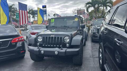 2018 Jeep Wrangler JK Unlimited for sale at VALDO AUTO SALES in Hialeah FL