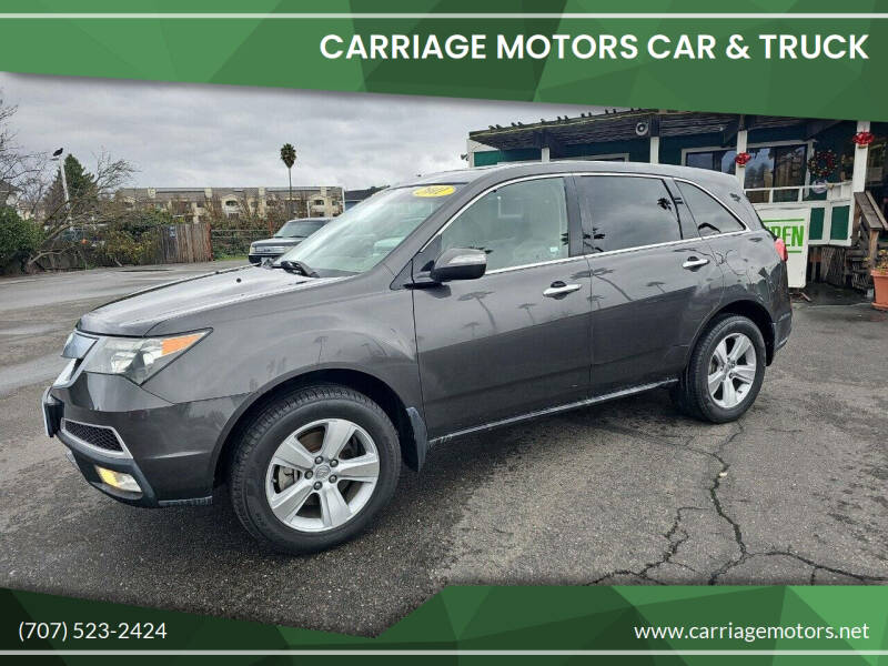 2011 Acura MDX for sale at Carriage Motors Car & Truck in Santa Rosa CA