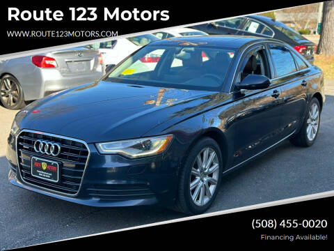2014 Audi A6 for sale at Route 123 Motors in Norton MA