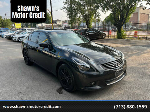 2013 Infiniti G37 Sedan for sale at Shawn's Motor Credit in Houston TX