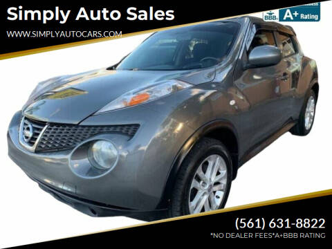 2012 Nissan JUKE for sale at Simply Auto Sales in Palm Beach Gardens FL