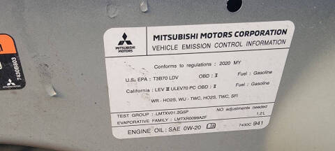 2020 Mitsubishi Mirage ES