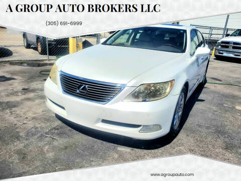 2008 Lexus LS 460 for sale at A Group Auto Brokers LLc in Opa-Locka FL