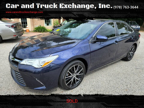 2016 Toyota Camry for sale at Car and Truck Exchange, Inc. in Rowley MA