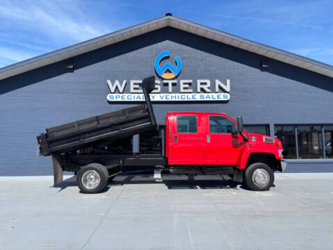 2005 Chevrolet C4500 4x4 Dump Truck Crew for sale at Western Specialty Vehicle Sales in Braidwood IL