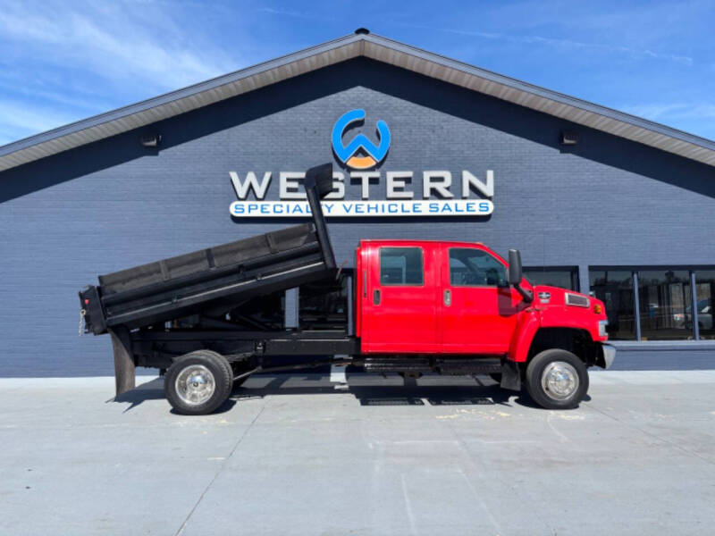 2005 Chevrolet C4500 4x4 Dump Truck Crew for sale at Western Specialty Vehicle Sales in Braidwood IL