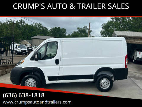 2021 RAM ProMaster for sale at CRUMP'S AUTO & TRAILER SALES in Crystal City MO