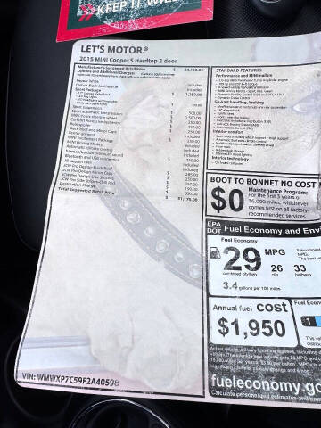 2015 MINI Hardtop 2 Door Cooper S