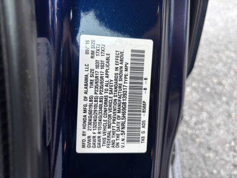 2016 Honda Odyssey EX-L w/Navi