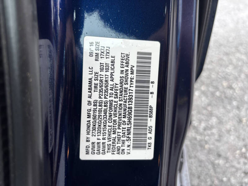 2016 Honda Odyssey EX-L w/Navi