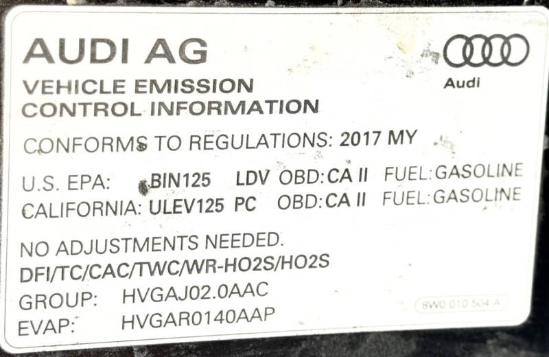 2017 Audi A4 2.0T Premium