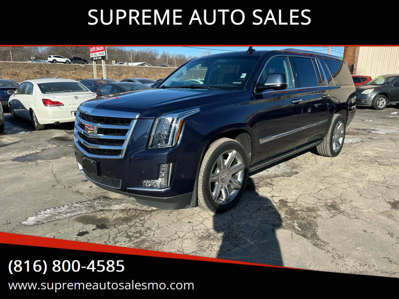 2018 Cadillac Escalade ESV for sale at SUPREME AUTO SALES in Grandview MO