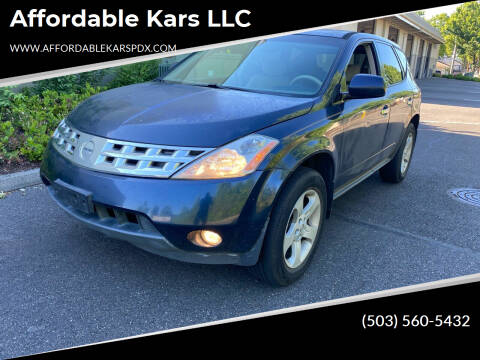 2004 Nissan Murano for sale at Affordable Kars LLC in Portland OR