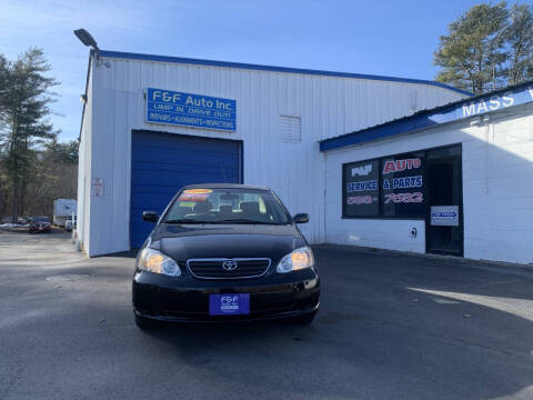2008 Toyota Corolla for sale at F&F Auto Inc. in West Bridgewater MA