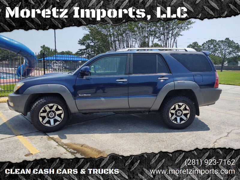 2003 Toyota 4Runner for sale at Moretz Imports, LLC in Spring TX