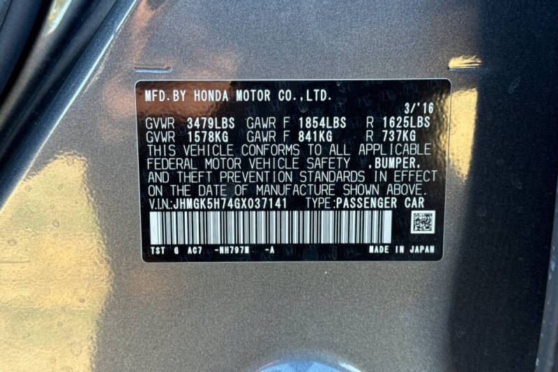 2016 Honda Fit EX