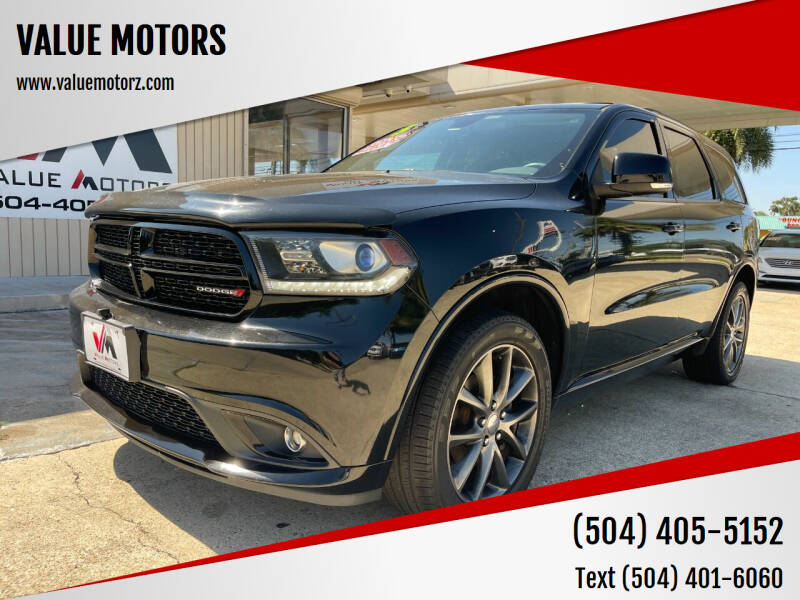 2017 Dodge Durango for sale at VALUE MOTORS in Kenner LA