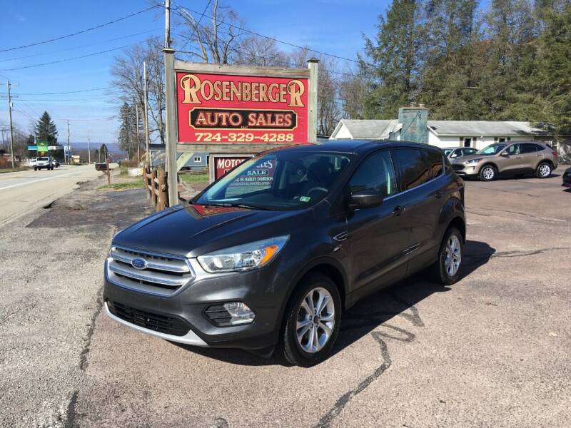 2017 Ford Escape for sale at Rosenberger Auto Sales LLC in Markleysburg PA