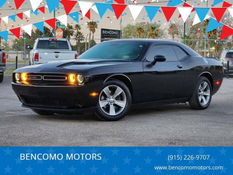 2019 Dodge Challenger for sale at BENCOMO MOTORS in El Paso TX