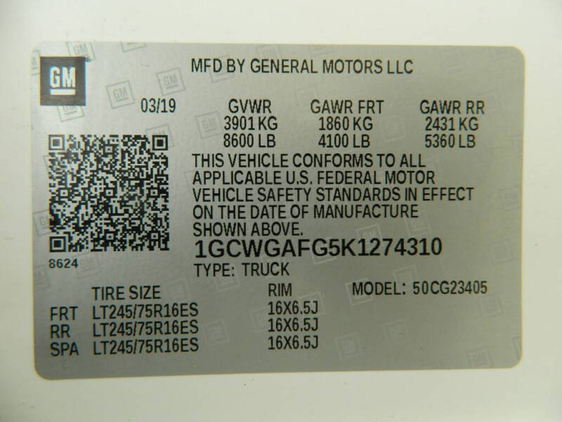 2019 Chevrolet Express 2500