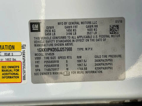 2016 GMC Acadia SLE-2