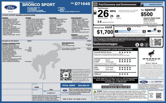 2023 Ford Bronco Sport Big Bend
