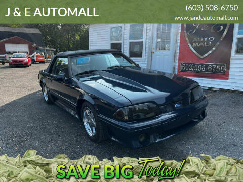 1988 Ford Mustang for sale at J & E AUTOMALL in Pelham NH