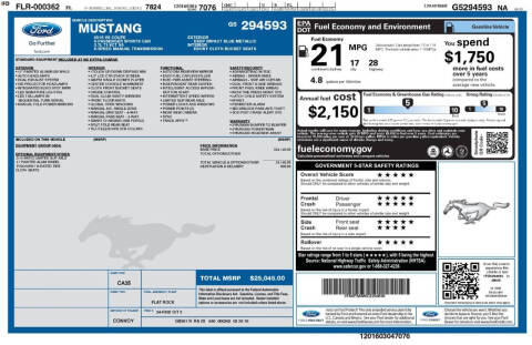 2016 Ford Mustang V6