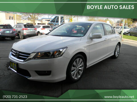 2014 Honda Accord for sale at Boyle Auto Sales in Appleton WI