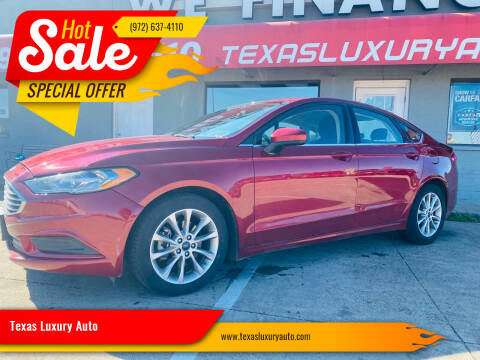 2017 Ford Fusion for sale at Texas Luxury Auto in Cedar Hill TX