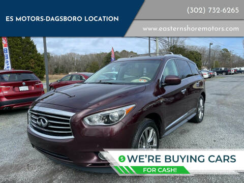 2014 Infiniti QX60 for sale at ES Motors-DAGSBORO location in Dagsboro DE