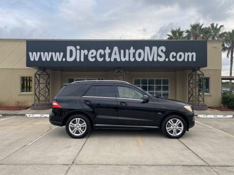 2012 Mercedes-Benz M-Class for sale at Direct Auto in D'Iberville MS