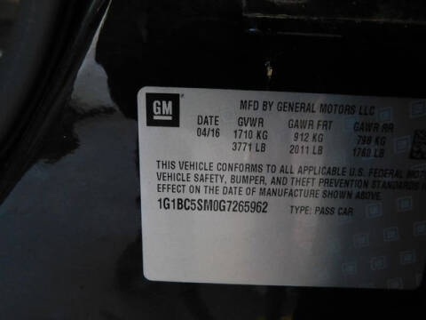 2016 Chevrolet Cruze LS Auto