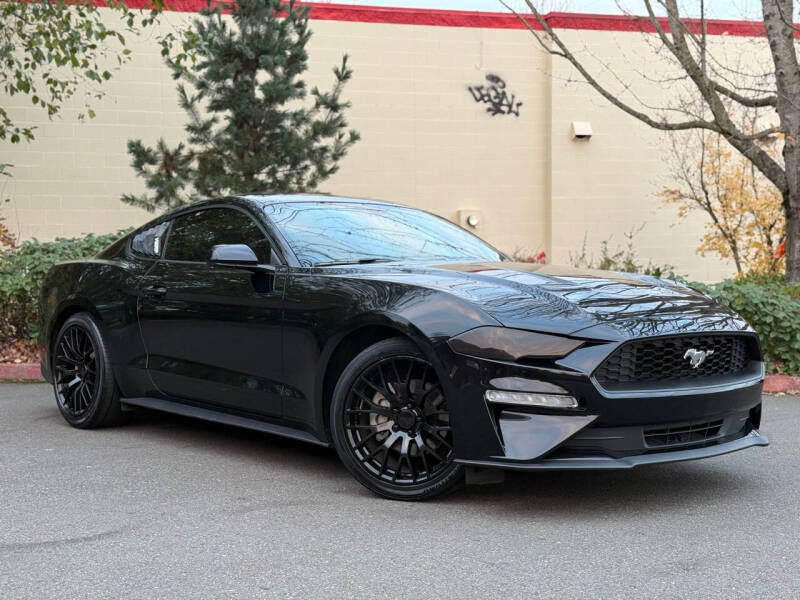 Used 2018 Ford Mustang EcoBoost with VIN 1FA6P8TH3J5164049 for sale in Everett, WA