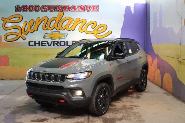 Used 2023 Jeep Compass Trailhawk with VIN 3C4NJDDN5PT557385 for sale in Grand Ledge, MI