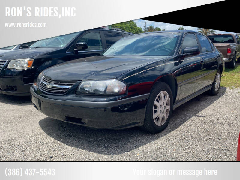 2005 Chevrolet Impala for sale at RON'S RIDES,INC in Bunnell FL